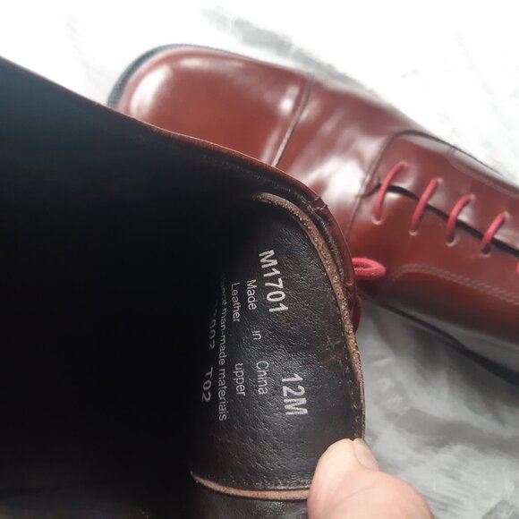 Rockport SZ 12D Men's Brown Cap Toe Oxfords w/ Rubber Sole - Picture 6 of 13